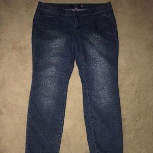 Torrid cheetah jeans size 20